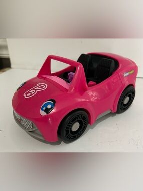 Fisher-Price Little People Barbie Toddler Toy Car Convertible with Music Sounds